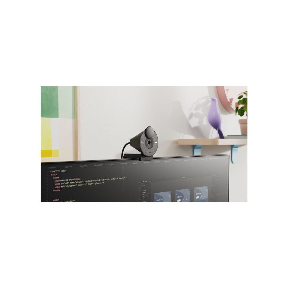 LOGITECH BRIO 300 Webcam colour 2 MP 1920 x 1080 720p 1080p audio USB-C redeal.fr