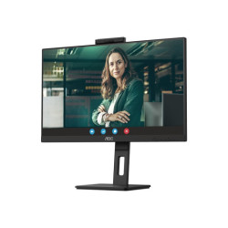 AOC 24P3QW Ecran 24"  1920 x 1080 Full HD (1080p) @ 75 Hz - IPS - 300 cd/m² - 1000:1 - 4 ms - 2xHDMI, DisplayPort - HP - WEBCAM