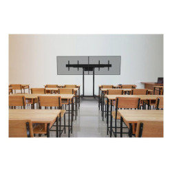 NEOMOUNTS FL55-875BL1 Support au sol mobile pour écran 55-100p - motorisé - TÜV redeal.fr