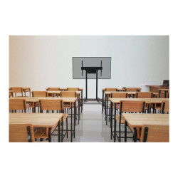 NEOMOUNTS FL55-875BL1 Support au sol mobile pour écran 55-100p - motorisé - TÜV redeal.fr