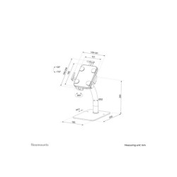 NEOMOUNTS DS15-625WH1 Support de bureau pour tablette 7.9-11p - verrouillable - universel redeal.fr