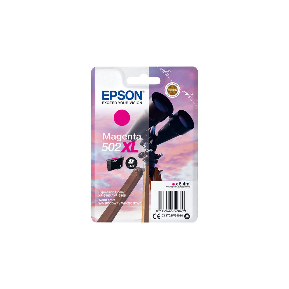 EPSON 1LB Singlepack Magenta 502XL Ink SEC w/s