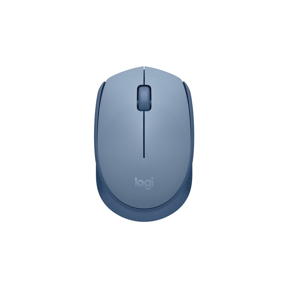 LOGITECH M171 Mouse right and left-handed optical 3 buttons wireless 2.4 GHz USB wireless receiver blue/grey redeal.fr