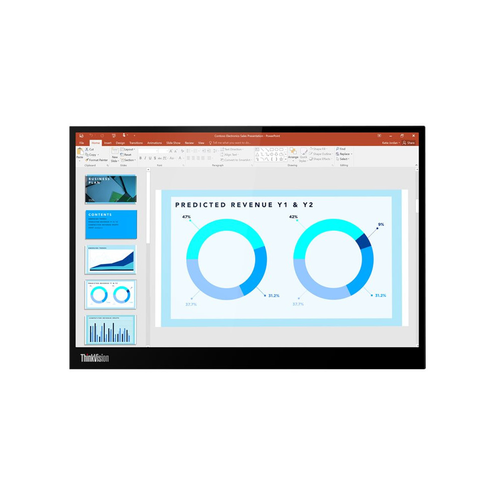 LENOVO ThinkVision M14d 14p QHD 16:10 IPS 300nits 2xUSB-C DP TopSeller redeal.fr