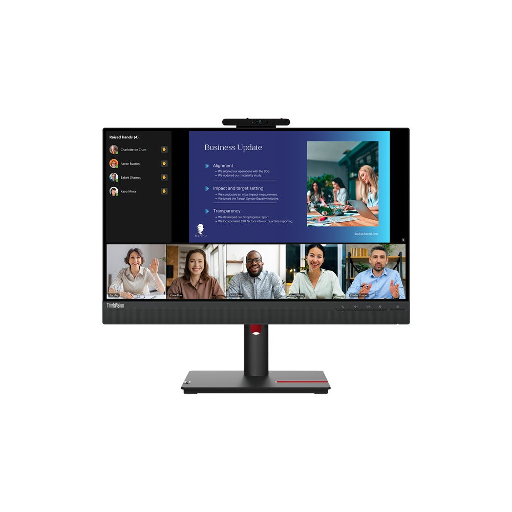LENOVO ThinkVision T24v-30 23.8inch IPS 1920x1080 16:9 250cd/m2 VGA HDMI DP USB TopSeller redeal.fr