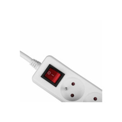 LINDY 6 way Mains Gang Socket with switch FR France