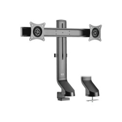 EATON TRIPPLITE Dual-Display Monitor Arm with Desk Clamp and Grommet - Height Adjustable 17p to 27p Monitors redeal.fr