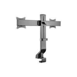 EATON TRIPPLITE Dual-Display Monitor Arm with Desk Clamp and Grommet - Height Adjustable 17p to 27p Monitors redeal.fr