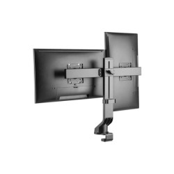 EATON TRIPPLITE Dual-Display Monitor Arm with Desk Clamp and Grommet - Height Adjustable 17p to 27p Monitors redeal.fr