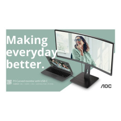 AOC CU34P3CV 34p VA 3440x1440 21:9 4ms HDMI DP USB Black redeal.fr