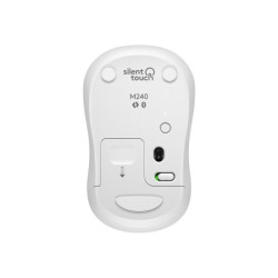LOGITECH M240 Silent Mouse right and left-handed optical 3 buttons wireless Bluetooth off-white redeal.fr