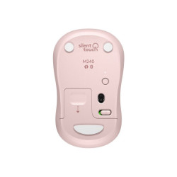 LOGITECH M240 Silent Mouse right and left-handed optical 3 buttons wireless Bluetooth rose redeal.fr