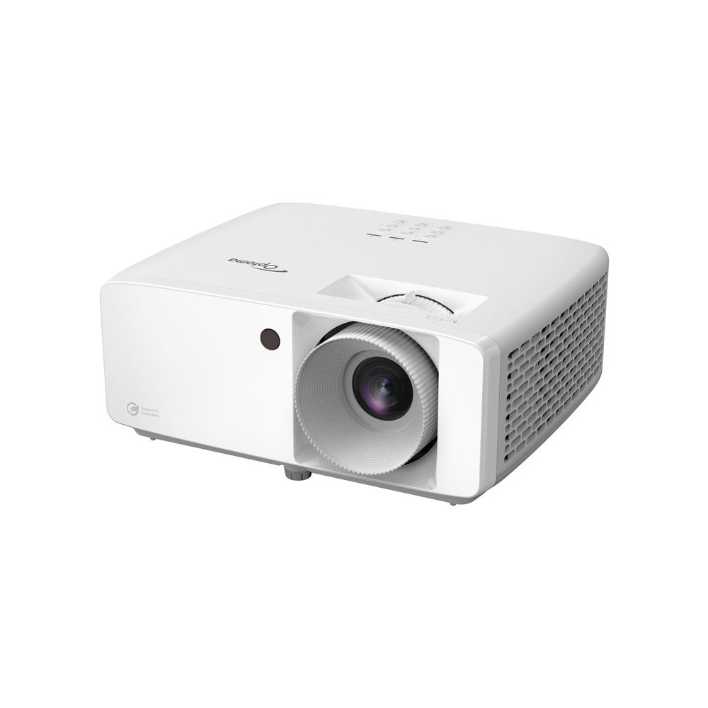 OPTOMA ZH420 FHD 1920x1080 4300lm Laser Projector 300 000:1 TR 1.12:1 1.47:1 2HDMI 1 RJ45 USB-A Power Audio 3.5mm 3Kg White
