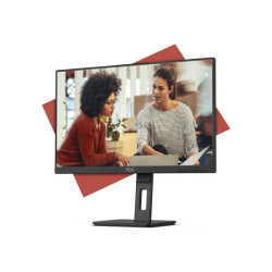 AOC 27E3QAF Écran LED - 27" - 1920 x 1080 Full HD (1080p) @ 75 Hz - IPS - 1000:1 - 4 ms - HDMI, VGA, DisplayPort - haut-parleurs