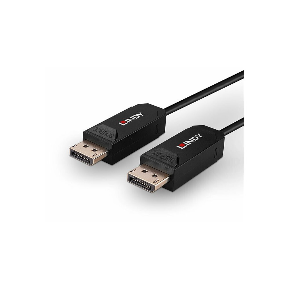 LINDY 30m Fibre Optic Hybrid DP 2.0 UHBR10 Cable redeal.fr