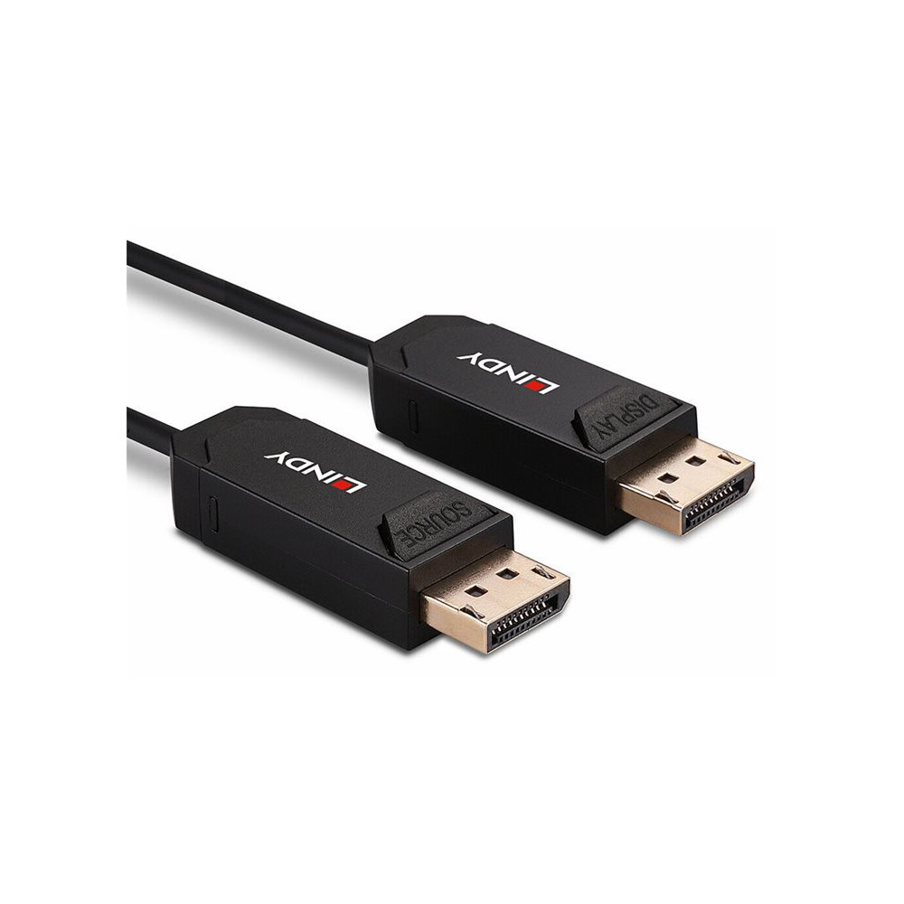 LINDY 40m Fibre Optic Hybrid DP 2.0 UHBR10 Cable redeal.fr