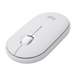 LOGITECH Pebble Mouse 2 M350s Mouse optical 3 buttons wireless Bluetooth 5.2 LE tonal white redeal.fr