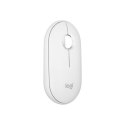 LOGITECH Pebble Mouse 2 M350s Mouse optical 3 buttons wireless Bluetooth 5.2 LE tonal white redeal.fr