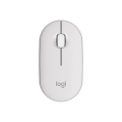 LOGITECH Pebble Mouse 2 M350s Mouse optical 3 buttons wireless Bluetooth 5.2 LE tonal white redeal.fr