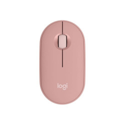 LOGITECH Pebble Mouse 2 M350s Mouse optical 3 buttons wireless Bluetooth 5.2 LE tonal rose redeal.fr