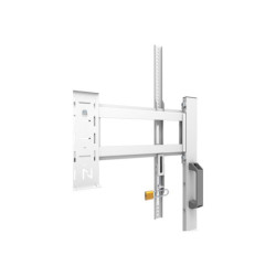 NEOMOUNTS FL50-525WH1 Support au sol mobile pour écran 55-86p - étagère multimédia incluse - installation rapide - TÜV