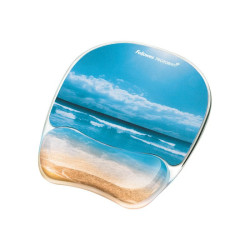 FELLOWES Photo Gel Mouse Pad and Wrist Rest with Microban Protection Sandy Beach redeal.fr