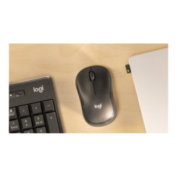 LOGITECH M240 for Business Mouse right and left-handed optical 3 buttons wireless Bluetooth Bolt USB receiver graphite