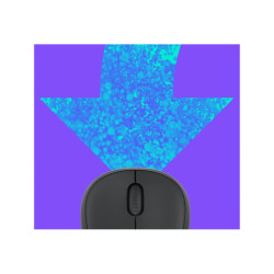 LOGITECH M240 for Business Mouse right and left-handed optical 3 buttons wireless Bluetooth Bolt USB receiver graphite