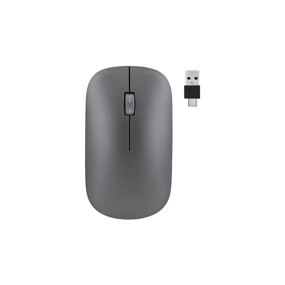TNB Wireless Rechargeable Mouse Usb-C Aluinium Body And Scroll Magnetic Top Cover Triple Connect Bluetooth + 2.4Ghz Usb-A