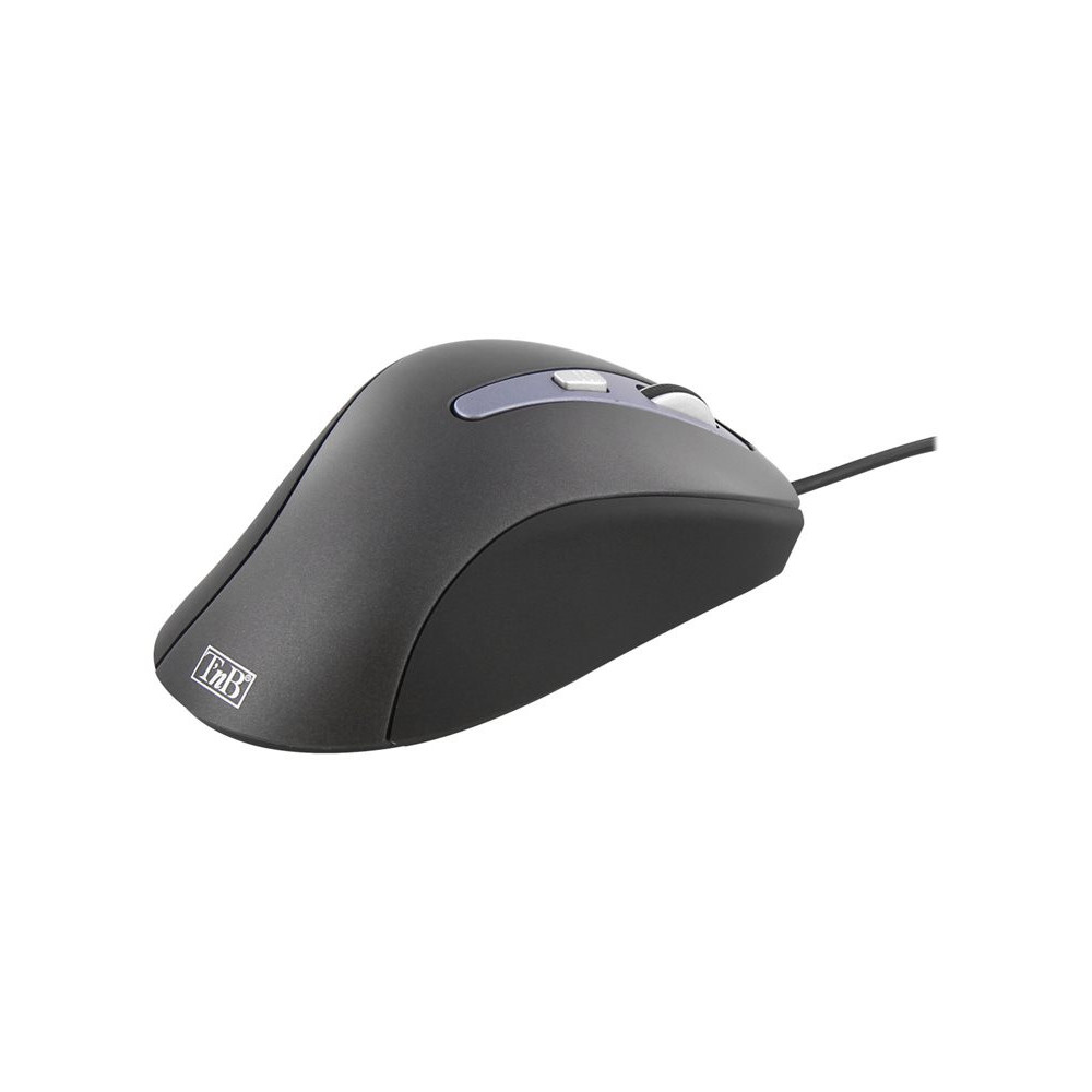 TNB Office Wired Mouse Black Ultra Comfortable Curved Shape Allowing To Perfectly Fit The Shape Of The Hand Pleasant Grip