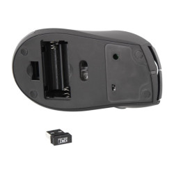 TNB Office Wireless Mouse Black Ultra Comfortable Curved Shape Allowing To Perfectly Fit The Shape Of The Hand Pleasant Grip