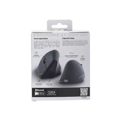 TNB ERGO Line Ergo Vertical Wireless Mouse Dual Connection Mode Bluetooth + Usb-A 2.4 Ghz Design Designed For Optimal Use