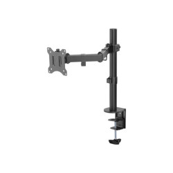 TNB ERGO Line Single Height Adjustable Monitor Stand Screen Pole With Simple Articulation And Height Adjustment