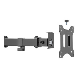 TNB ERGO Line Single Height Adjustable Monitor Stand Screen Pole With Simple Articulation And Height Adjustment