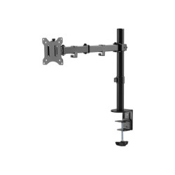TNB ERGO Line Single Height Adjustable Monitor Stand Screen Pole With Simple Articulation And Height Adjustment