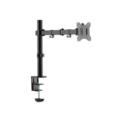 TNB ERGO Line Single Height Adjustable Monitor Stand Screen Pole With Simple Articulation And Height Adjustment