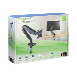 TNB ERGO Line Single Monitor Articulated Arm And Gas Spring Adjustment Material Steel For Screen Size redeal.fr