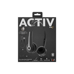 TNB Activ 200S Professional Stereo Headset Jack Usb Professionnal Stereo Headset With Usb Adaptor And Remote Control