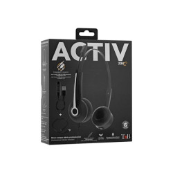 TNB Activ 200S Professional Stereo Headset Jack Usb Professionnal Stereo Headset With Usb Adaptor And Remote Control