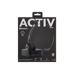 TNB Activ 300M Professional Mono Bluetooth Headset With Magnetic Charging Base Wireless Bluetooth 5.0 Connection