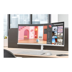 SAMSUNG S34C650T 34p 21:9 Curved 1000R 3440x1440 VA-LED 100Hz HDR10 DP/HDMI/TBT4 90Watt LAN White HAS Speaker VESA HDMI/DP/USB-C
