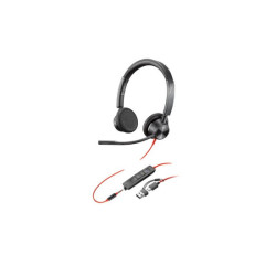 HP Poly Blackwire 3325 Stereo Microsoft Teams Certified USB-C Headset +3.5mm Plug +USB-C/A Adapter redeal.fr
