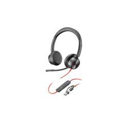 HP Poly Blackwire 8225 Stereo Microsoft Teams Certified USB-C Headset +USB-C/A Adapter redeal.fr