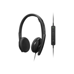 LENOVO - Combiné VoIP - sur-oreille - filaire - USB-C - noir - ThinkRed redeal.fr