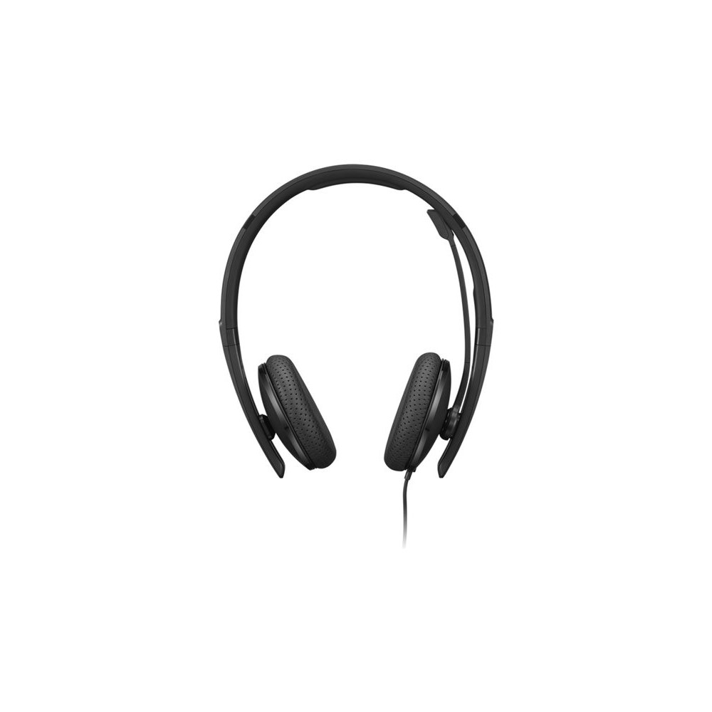 LENOVO - Micro-casque - sur-oreille - filaire - USB-C - noir - certifié Zoom redeal.fr