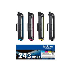 BROTHER TN243CMYK Pack Toner standard Cyan Magenta Jaune Noir 4x 1000 pages pour Hl-L32xx DCP-L35xx MFC-L37xx