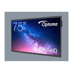 OPTOMA 5753RK 75p 400cd/m2 UHD Interactive 4K Multi-Touch-Display Android 13 Integrated Google Play Store redeal.fr