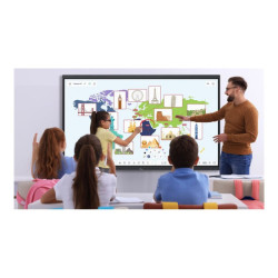OPTOMA 5863RK 86p 400cd/m2 UHD Interactive 4K Multi-Touch-Display Android 13 Integrated Google Play Store redeal.fr