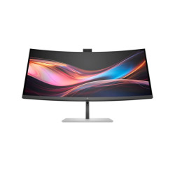 HP Écran de conférence incurvé WQHD HP Series 7 Pro 734pm avec webcam IA 5 Mpx HDR 34p WQHD 3440x1440 HDMI USB-C Disp