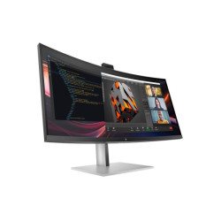 HP Écran de conférence incurvé WQHD HP Series 7 Pro 734pm avec webcam IA 5 Mpx HDR 34p WQHD 3440x1440 HDMI USB-C Disp